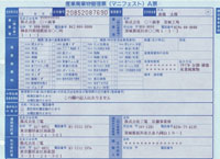 マニフェスト三電の記載例